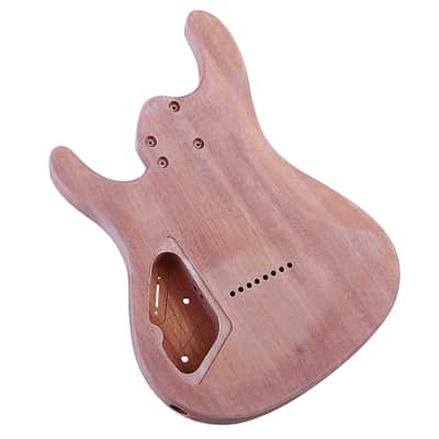 8 String Electric Guitar Body Tree Burl Top Guitar Barrel Okoume Wood Body for Electric Guitar image 2