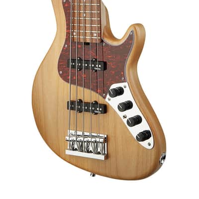 Sadowsky MetroLine 24-Fret Singlecut Vintage Bass 5 String, Red Alder Body, Natural Transparent Satin image 3