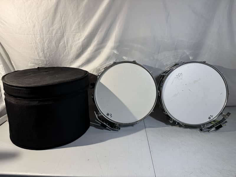 Dual Marching Drum Set F.E. Olds Snare Drum and CB700 International Band Case image 1