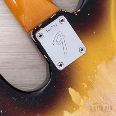 1966 Fender Jazz Bass Sunburst Padauk Fretboard Binding + Dots w/ Case image 16