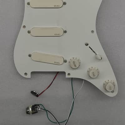 E11even Guitars Custom Aged Relic Vintage Logo EMG DG20 David Gilmour Pre-Wired Loaded Strat Pickguard image 1