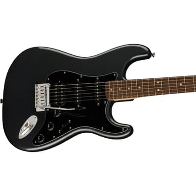 Squier Affinity Series Stratocaster HSS Pack LRL Charcoal Frost Metallic - Beginner electric guitar kit image 6