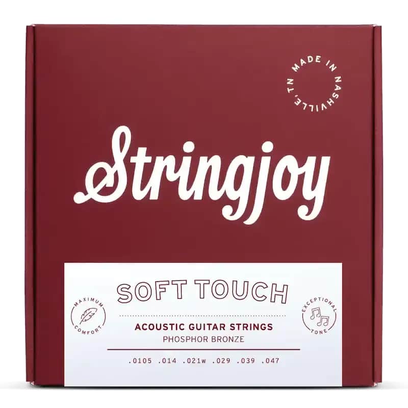 Stringjoy Naturals Soft Touch (10.5-47) Phosphor Bronze Acoustic Guitar Strings image 1