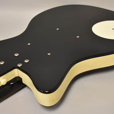 2000's Danelectro '56 U2 Reissue Custom Painted 'Rocket Boy' Black w/Gig Bag image 12