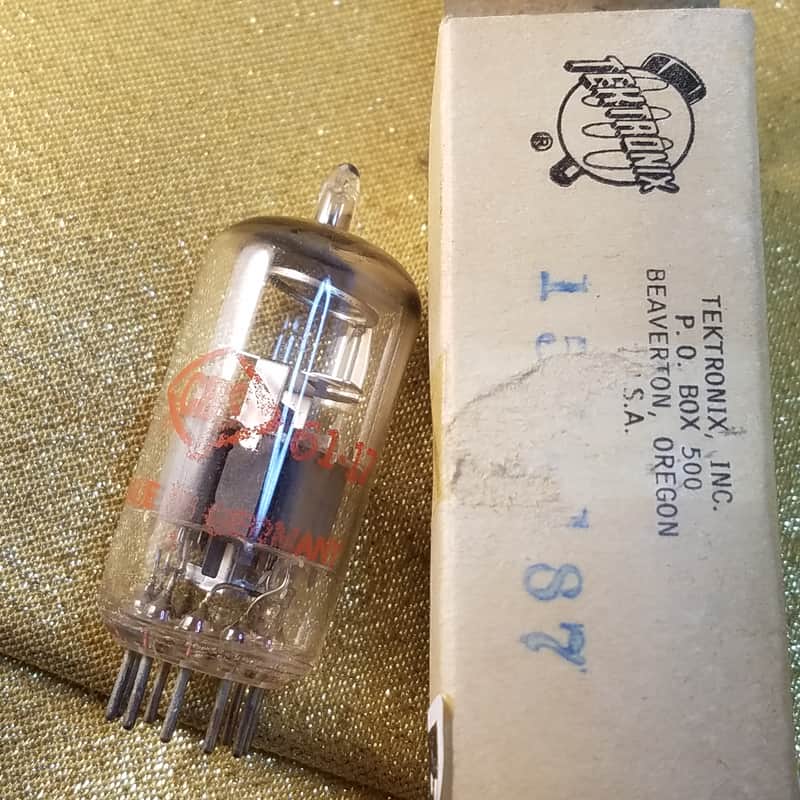 Siemens Matched Pair (2) 6DJ8 tNOS AT1000 TESTED Vacuum Tubes dual stage getter ECC88 dual triode 1960-1966 image 1