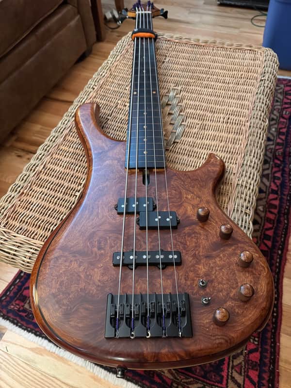 Ristola Instruments 5 String Fretless Bass - RARE image 1