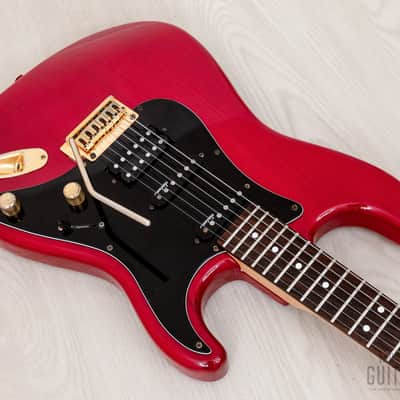 1991 Charvel by Jackson CST-060-SSH Superstrat S-Style See-Through Red w/ Case, Japan image 8