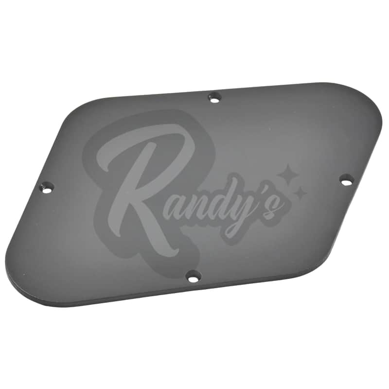 Advanced Plating 2003SBPC Diamond Control Cover Back Plate - Fits Gibson USA®-Solar Black Powder Coat image 1