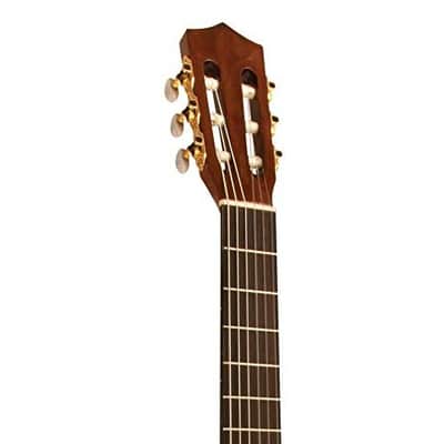 H. Jimenez El Artista Nylon String Acoustic Guitar w/ Spruce Top and Padded Gig Bag - Natural (LG2) image 3