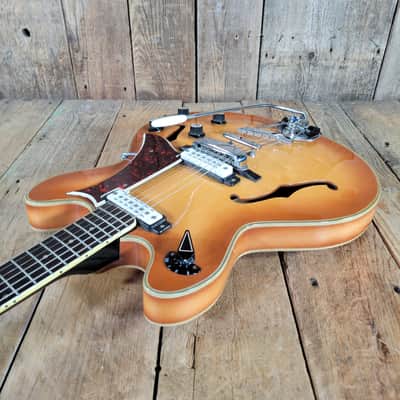 Eko Barracuda 290 1963 Excellent w/ Ibanez Hard Case - Amber Sunburst image 10