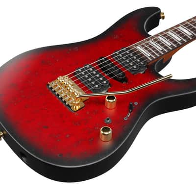 Ibanez Kiko Loureiro Signature 6 String Electric Guitar w/Case - Transparent Ruby Red (KIKO100TRR) image 10
