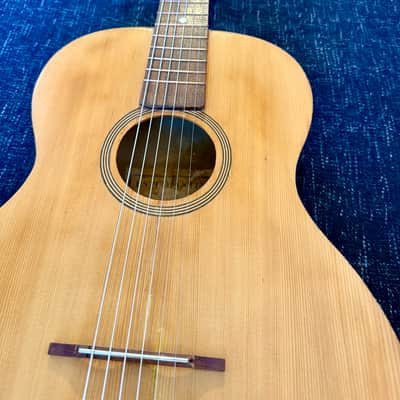 Vintage 1950s/60s Estudiantina Parlour Guitar – Made in Catania, Italy – Punchy Vintage Tone image 3