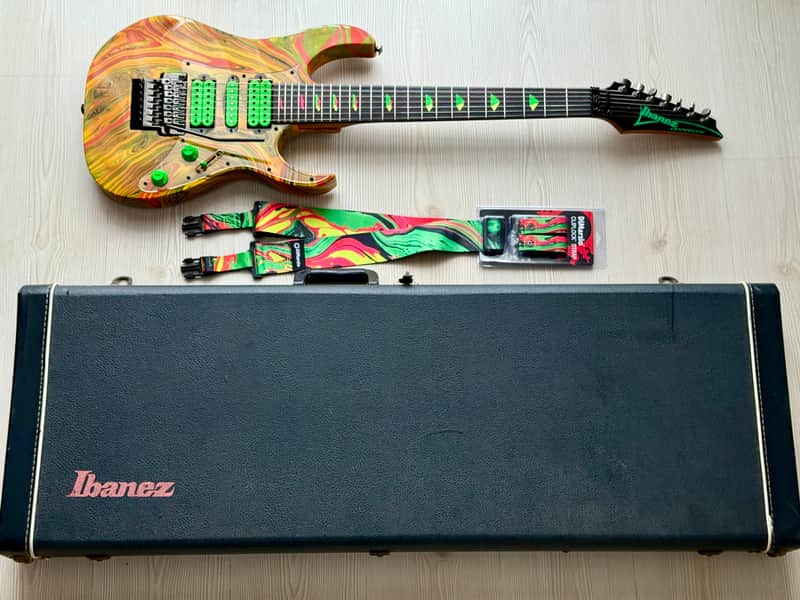Ibanez UV77-MC Steve Vai Signature Universe 1991 - Multi-Color image 1