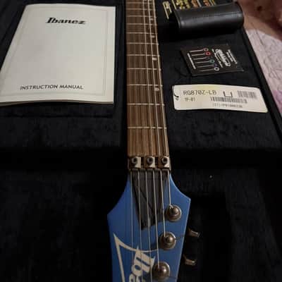 Ibanez RG870Z Premium Laser Blue EMG Attivi - Setup Baritona - Custodia Ibanez image 2