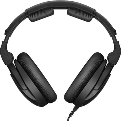 Sennheiser HD 300 PRO Over Ear Headphones, Black Bundle with Pig Hog PHX14-25 1/4 Headphone Extension Cable 25ft and Instrument Polishing Cloth - Broadcast Headphones, Studio Headphones Wired image 3