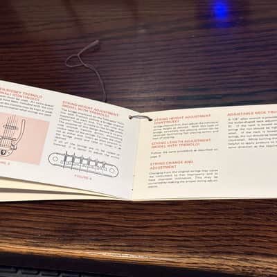 Fender Telecaster Thinline 1972 Owners Manual Hang Tag image 4