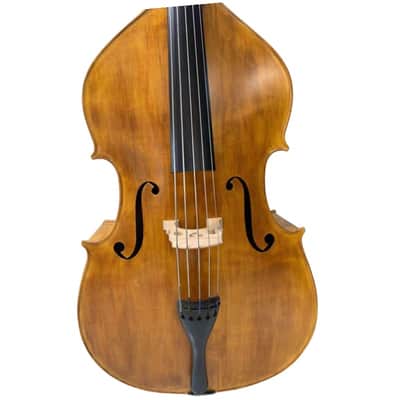 Hand Made flat back 5 strings Upright double bass 3/4 ,Maple back and Spruce woo image 3