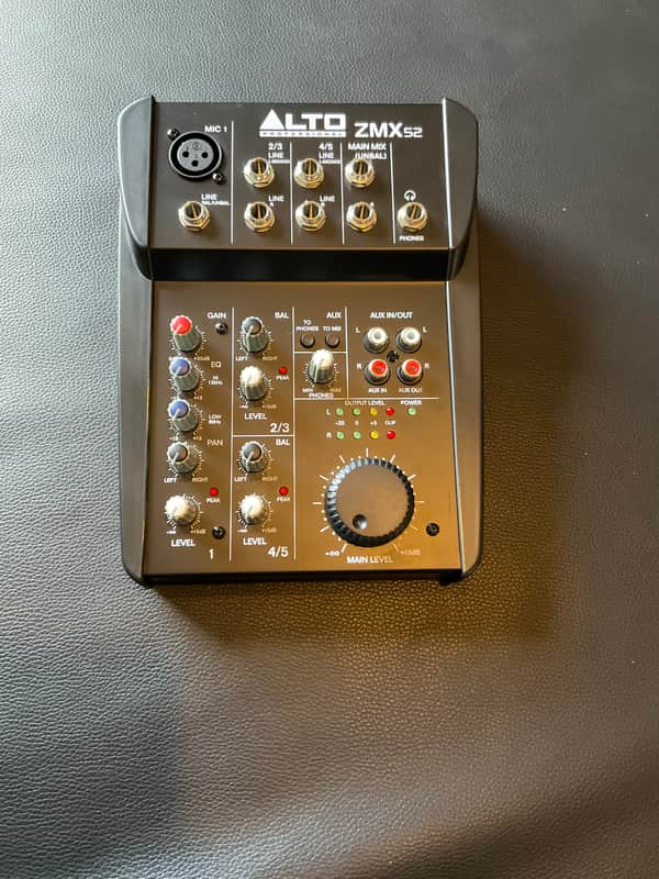 Alto Professional Zephyr ZMX52 5-Channel 2-Bus Analog Mixer 2010s - Black image 1