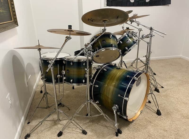 Mapex AR628SET Armory 6pc Studioease Shell Pack with Chrome Hardware 2020s - Rainforest Burst image 1