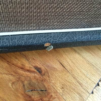 Vintage Marshall 1965A 4x10" Cabinet 8 Ohm Tan Grill Cloth - Nice ! image 4