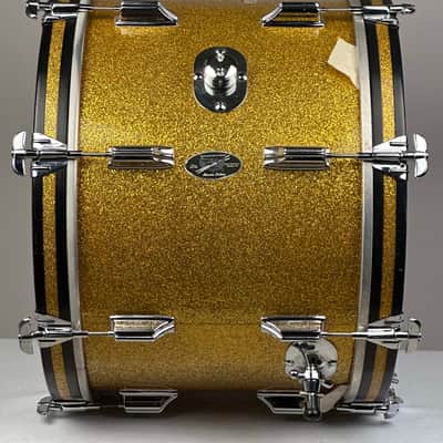 Rogers 20/12/16" Cleveland-Era Holiday Drum Set - VIDEO Gold Sparkle "Headliner" Outfit w/ 5x14" Powertone image 10