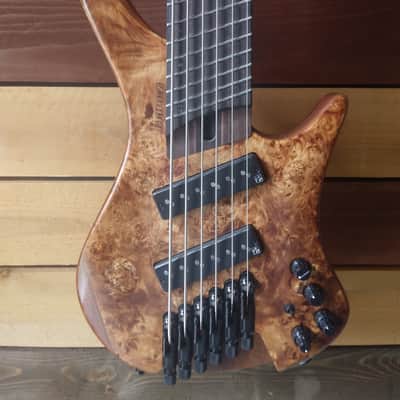 Ibanez - EHB1506MS | Workshop Series Headless Six String Bass / Antique Brown Stained Low Gloss image 2