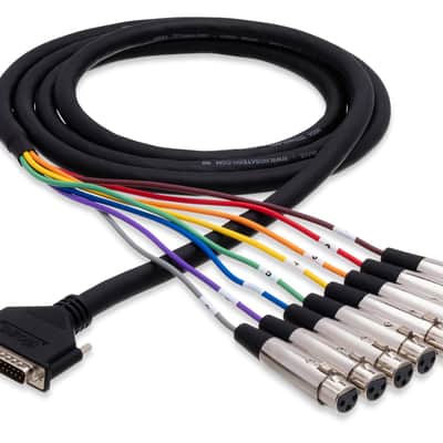 Hosa DTF-803 8-channel DB25 to XLR Female Snake 9.9 foot image 1