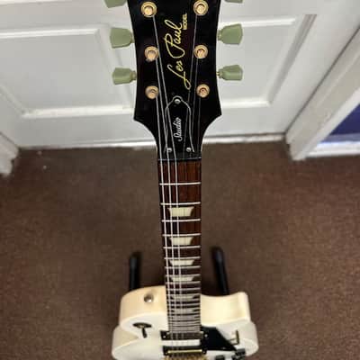 Used Epiphone Les Paul Studio White Electric Guitar w/ Gig Bag image 3
