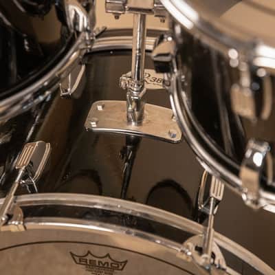 Vintage Rogers R-380 "Double Soul" Jet Black Drum Set image 10