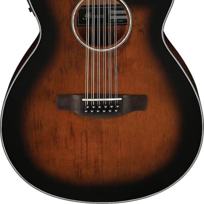 Ibanez AEG5012 12-String Grand Concert Acoustic-Electric Guitar, Spruce Top, Dark Violin Sunburst image 1