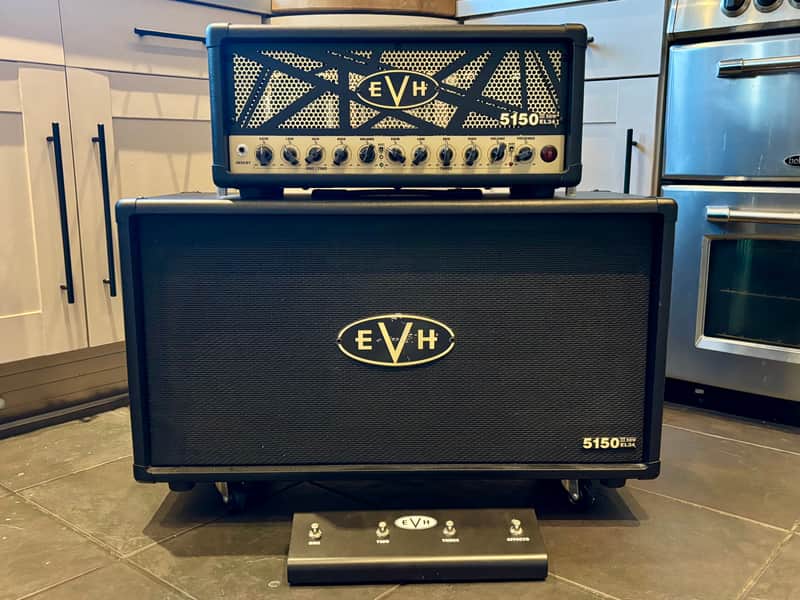 EVH 5150III EL34 50w Amp Head & EVH 2x12 Cab - Black image 1