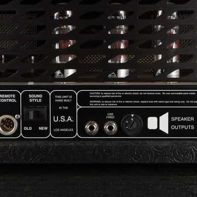 2007 Bogner Ecstasy 101B Top with Bogner Custom Shop 412ST Cab - Black Triskele with Sal N Pepper Front | USA Boutique 3-Channel 100/50-Watt EL34 Tube Guitar Half Stack Amp Head Box with Class A/AB Switch image 12