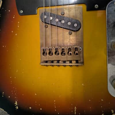 MJT Partscaster Telecaster Relic - 3-Tone Sunburst image 5