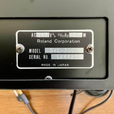 Roland SVC-350 Vocoder Plus Rackmount Analog Vocoder 1979 - 1986 - Black image 5