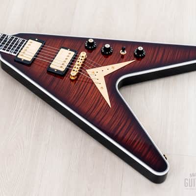 2022 Gibson Custom Shop Dave Mustaine Flying V EXP Limited Edition Red Amber Burst w/ Case, CoA, Tags image 7