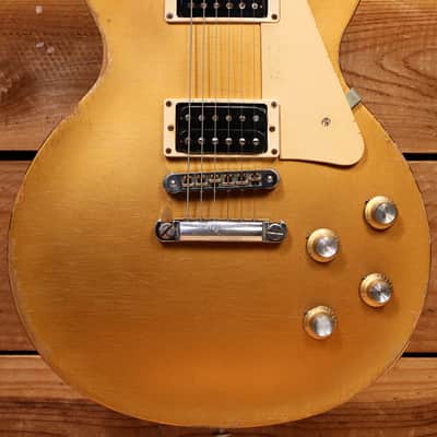 Gibson Les Paul Studio '50s Tribute Heavy Relic - 2016 - Satin Gold Top 45843 image 7