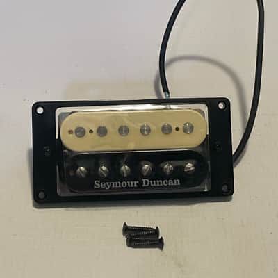 2021 Model USA Seymour Duncan SH-4 SH4 Zebra Bridge Humbucker Guitar Pickup w/ Ring 16k