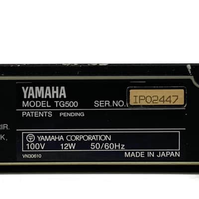 Yamaha TG500 Tone Generator 1991 - Black - TGHM image 8