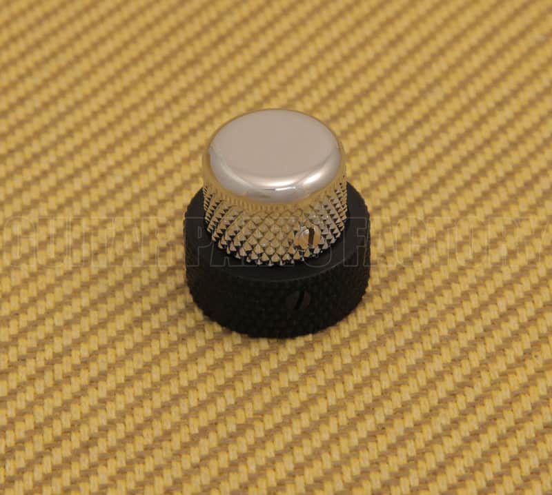 001-9503-KIT Concentric Fender Chrome/Black for CTS Stacked '62 Jazz Bass Knob image 1