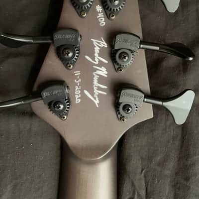 Muckelroy HMC 6 String Custom 2020 - Gloss black body and satin neck, lightweight, neck through image 12