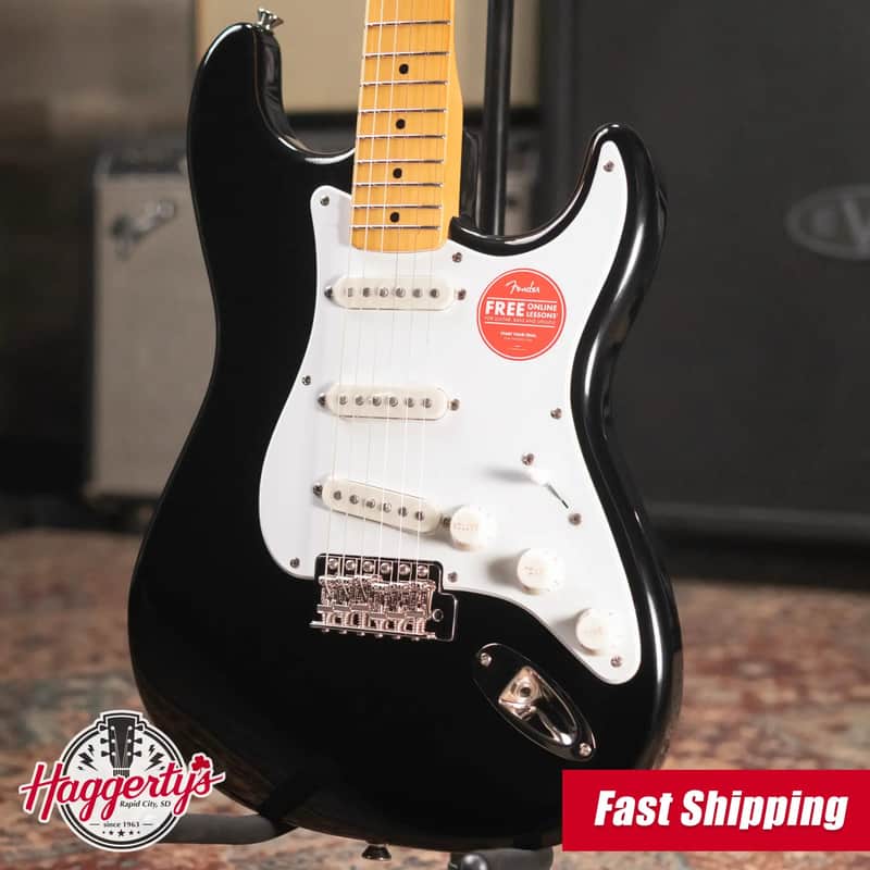 Squier Classic Vibe '50s Stratocaster Electric Guitar - Black image 1