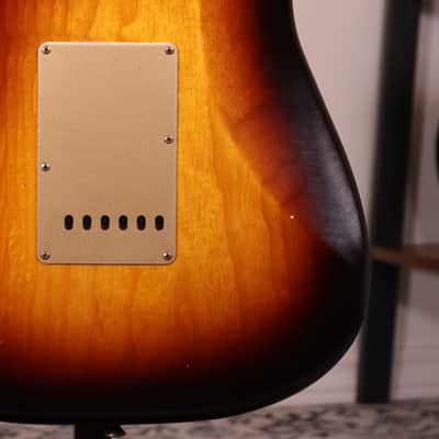 Fender Custom Shop LTD 1954 Roasted Stratocaster Journeyman Relic - Roasted Maple Fingerboard, Wide-Fade 2-Color Sunburst image 10