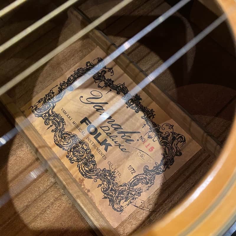 Yamaki Deluxe Folk No.115 1972 Acoustic Guitar Japan Vintage | Reverb