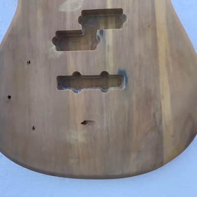 Unknown Left Handed Bass Guitar Body image 5