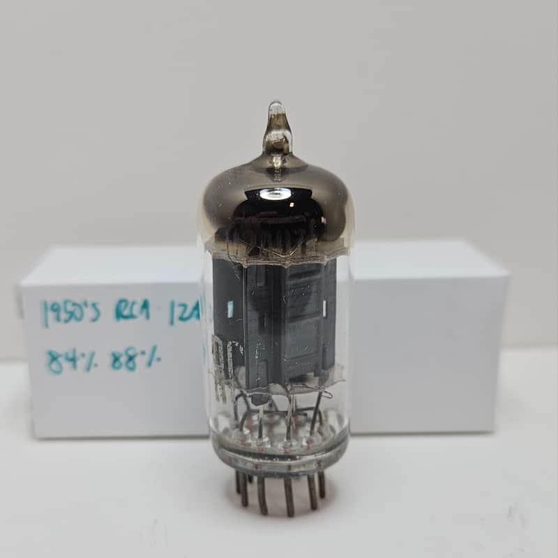 Vintage 1950's RCA 12AU7 Tube *TESTS GOOD* Long Plate ECC82 image 1