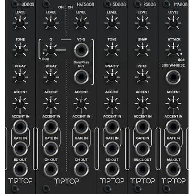 Tiptop Audio 808 Drum Bundle - Black 2024 - Black image 1