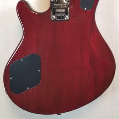 Washburn Vintage 1998 Maverick Series BT-8, Flame Maple Arch Top, Dual HB, Rosewood FB, Trans Red, w/HSC image 15