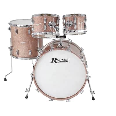 Rogers PT-0420HX-CS Powertone 4pc 20x14/10x7/12x8/14x14 Champagne Sparkle image 2