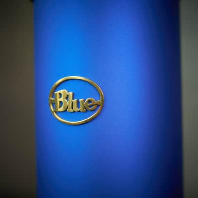 Rare Vintage Early Blue Bottle Tube Condenser Microphone Set image 6
