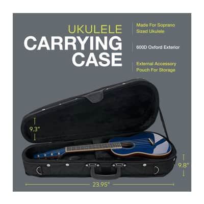 Knox Gear Ukulele Padded Protective Carrying Case (Soprano) image 9